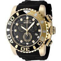 Übergroße Chronographen-Uhr mit Silikonarmband