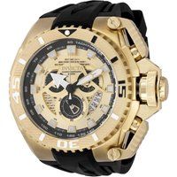 Übergroße goldene Chronographen-Sportuhr