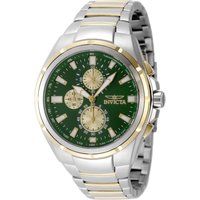 Zweifarbiger Chronograph mit grünem Zifferblatt