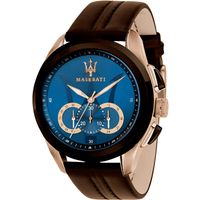 Anspruchsvoller Chronograph mit Lederarmband