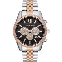 Eleganter dreifarbiger Kristall-Chronograph