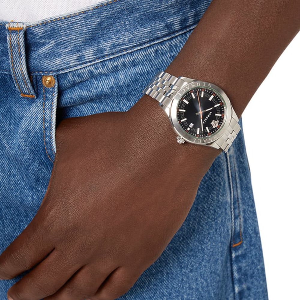 Hellenyium Herrenuhr mit schwarzem Zifferblatt