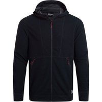 Schmal geschnittene Fleecejacke mit Kapuze