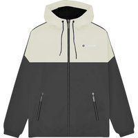 Windbreaker mit Kapuze und Kontrasteinsatz