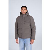 Wattierte Steppjacke mit Kapuze