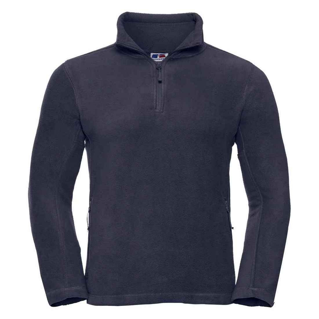 Fleece-Oberteil mit Halbreißverschluss