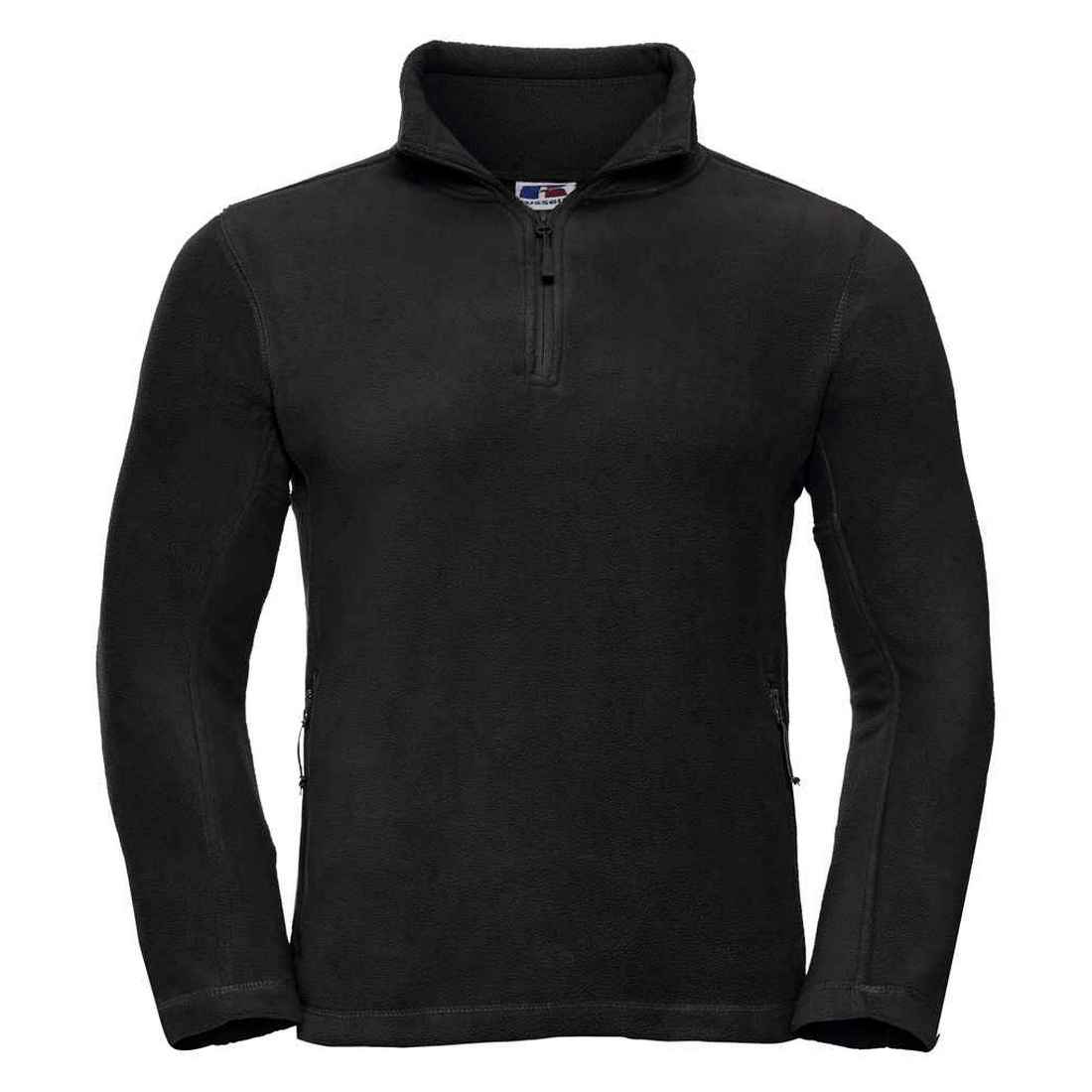 Fleece-Pullover mit kurzem Reißverschluss
