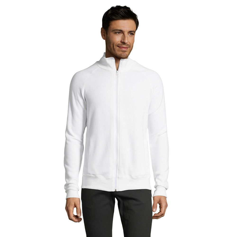 Minimalistische Fleece-Sweatjacke mit Reißverschluss