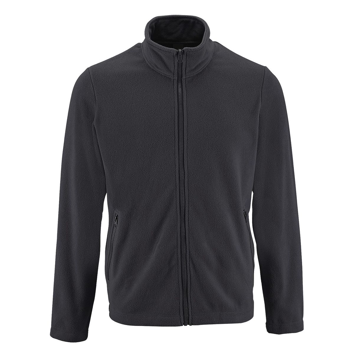 Klassische Fleecejacke mit Reißverschluss