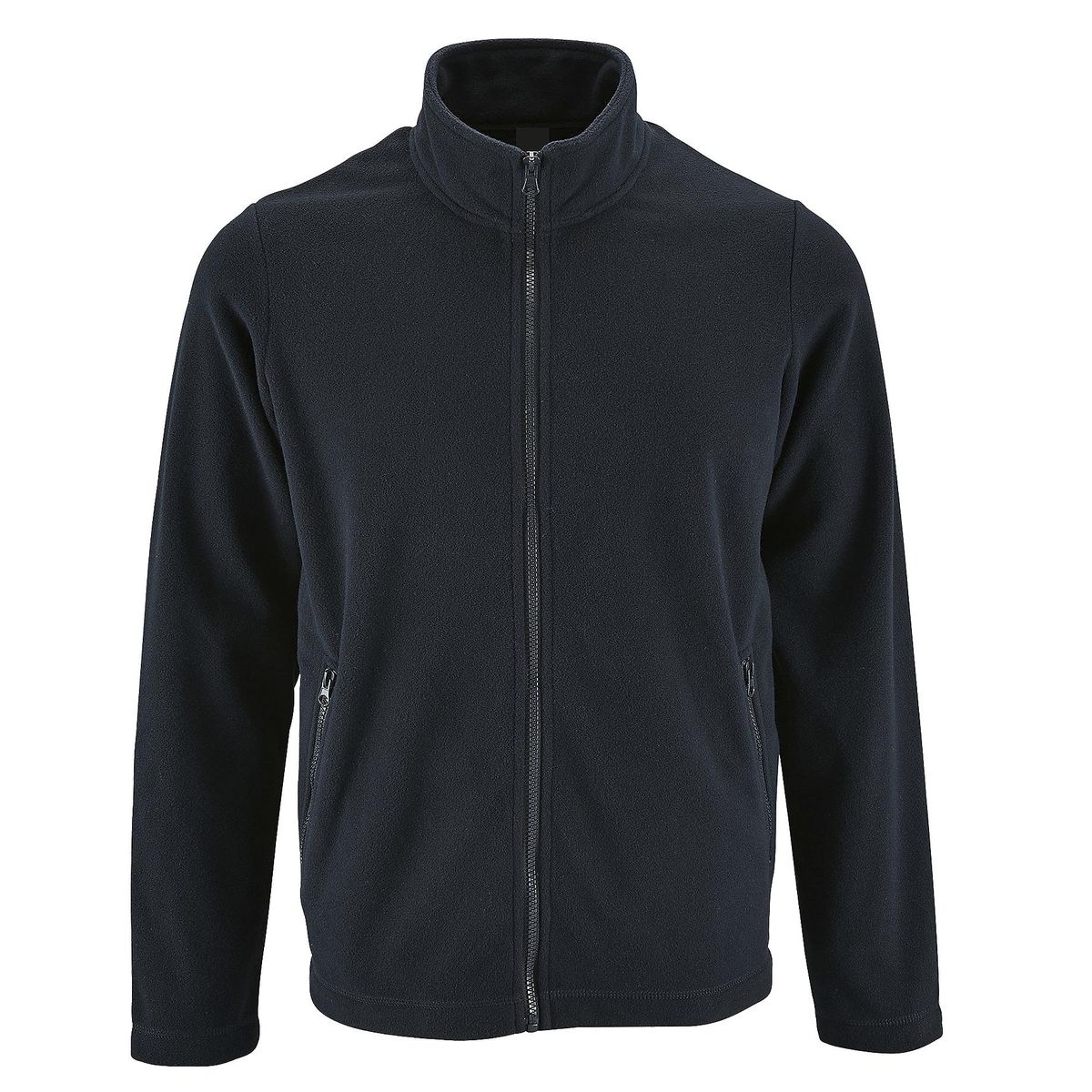 Klassische Fleecejacke mit Reißverschluss