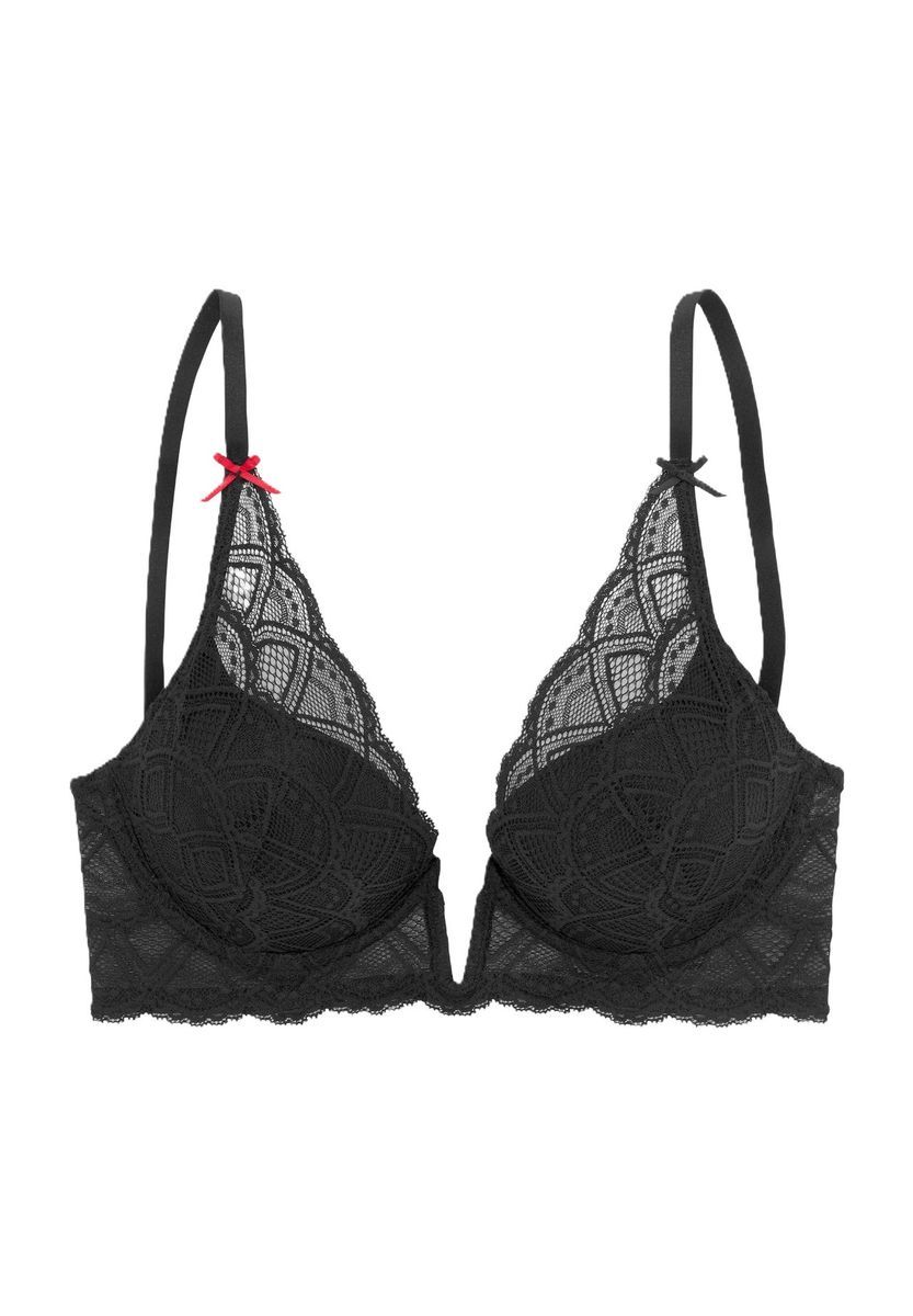 BH mit Spitze und tiefem V-Ausschnitt