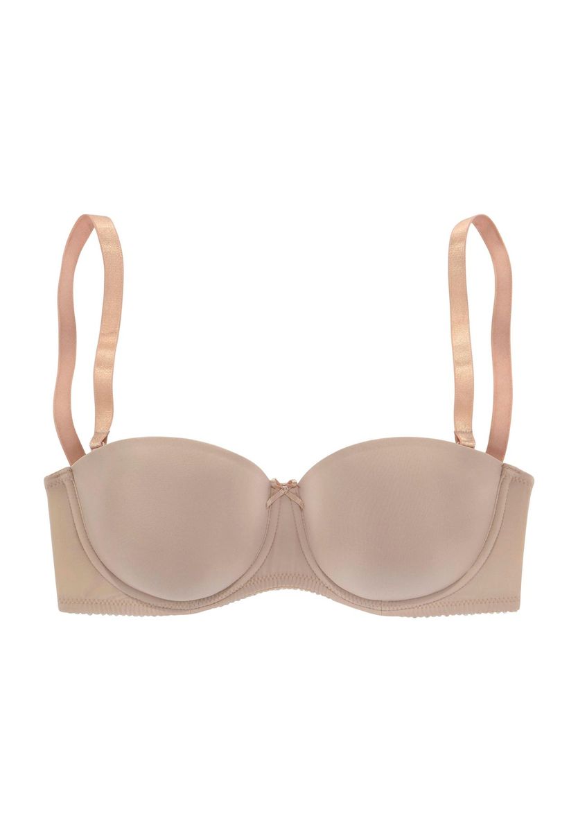 Nahtloser, trägerloser BH mit Formschalen und Schleife