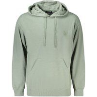 Klassischer Baumwoll-Kapuzenpullover mit Stickerei