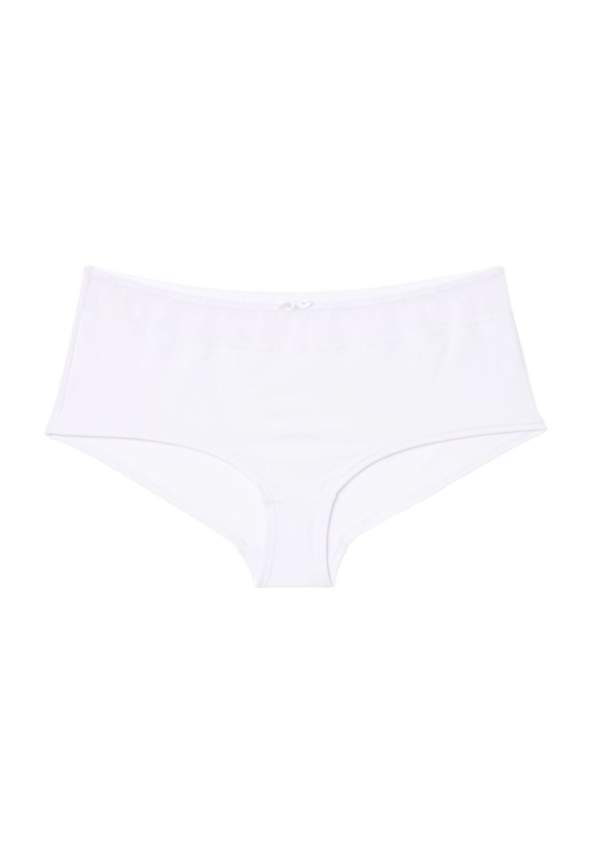 Klassischer, einfarbiger, weißer Panty-Slip