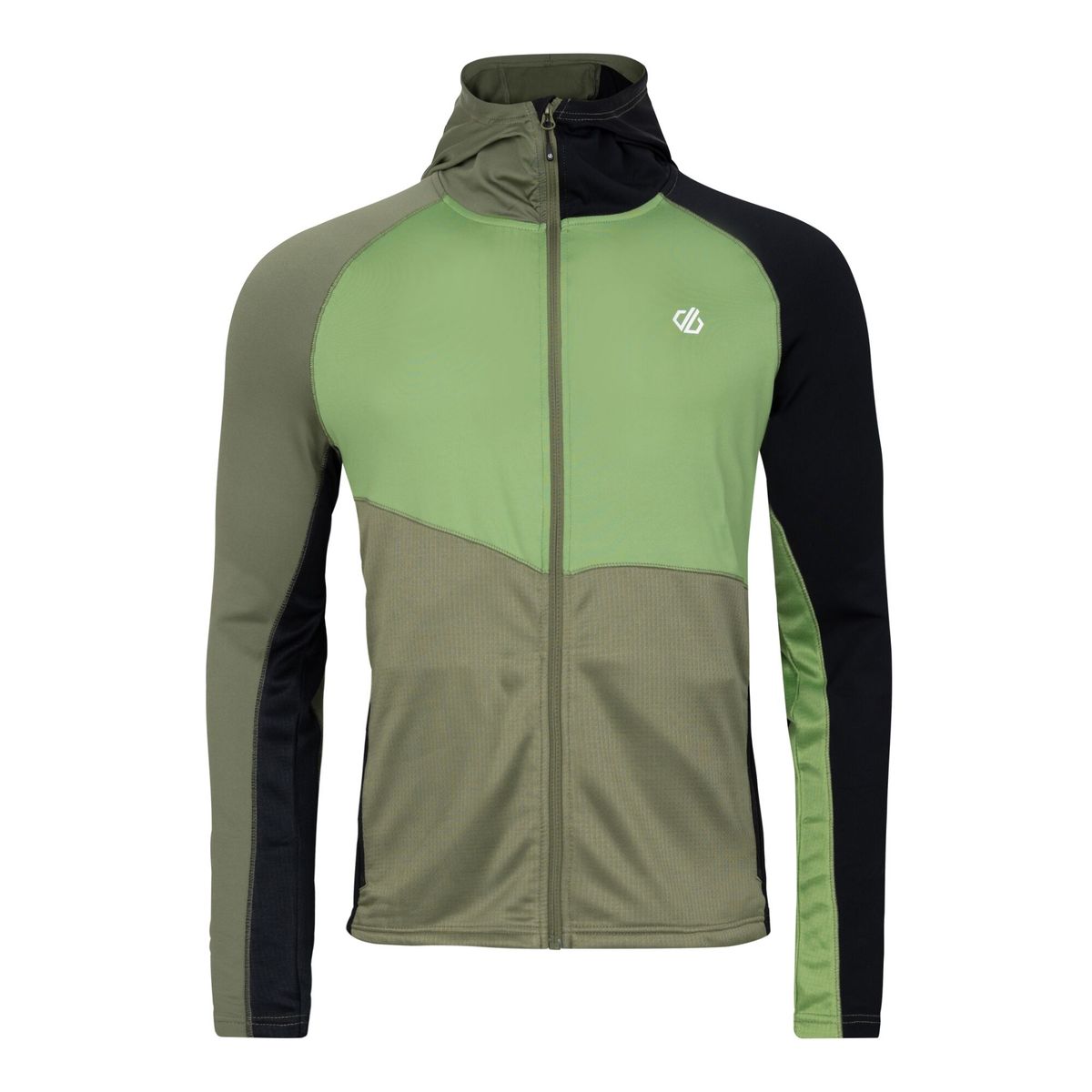Technischer Kapuzen-Midlayer mit Reißverschluss
