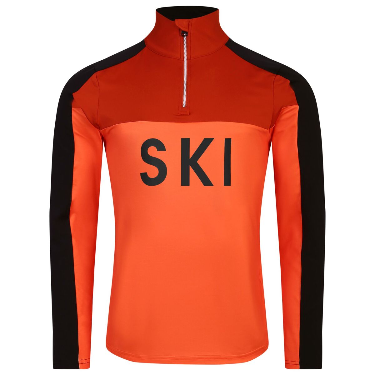 Zweifarbiges Ski-Base-Layer-Oberteil