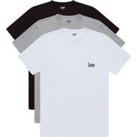 Essentielles Rundhals-T-Shirt Dreierpack