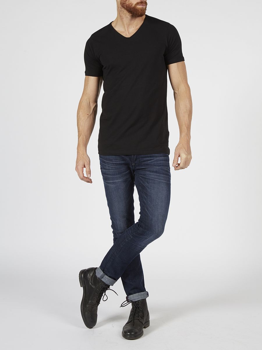 Essentials V-Ausschnitt T-Shirt im Doppelpack