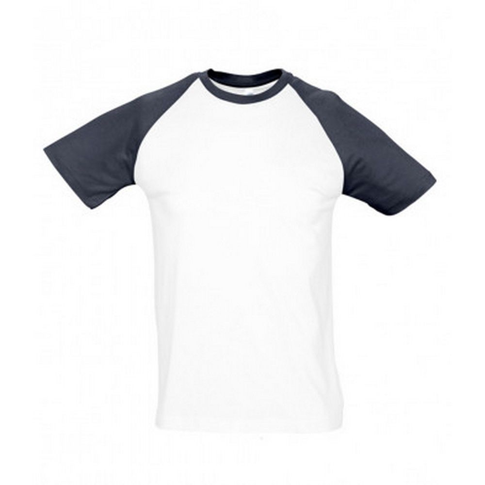 Baumwoll-Shirt mit Kontrast-Raglanärmeln