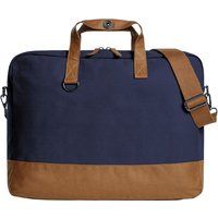 Zweifarbige Laptop-Tasche aus Canvas