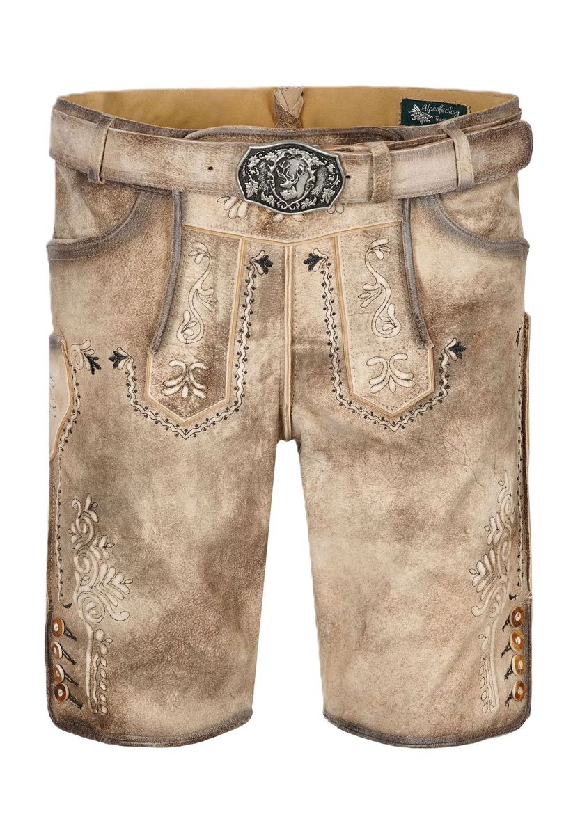 Herren Traditionelle Leder Lederhosen Shorts