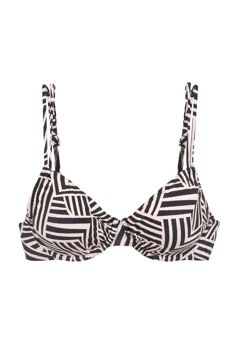 Bügel Bikini-Oberteil mit Grafikdruck