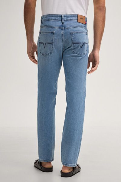 Joop! Mitch Jeans hellblaue Stretch-Denim Five-Pocket-Design