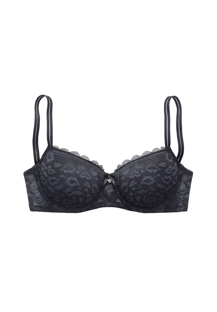 BH mit Bügel aus Blumen-Spitze und Schleife