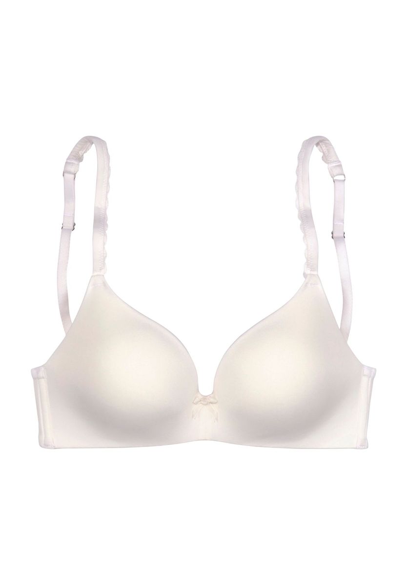 Weicher, bügelloser Bralette-BH mit Spitzendetails