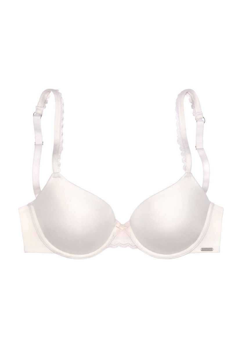 Nahtloser Push-Up-BH mit Spitzenbesatz