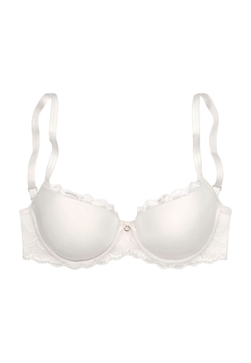Nahtloser Schalen-BH mit Spitzeneinfassung