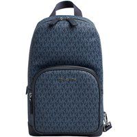 Messenger-Tasche mit Allover Monogramm-Druck