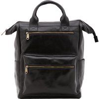 Lederrucksack mit mehreren Taschen