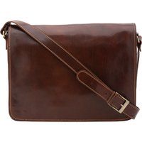 Klassische italienische Leder-Umhängetasche