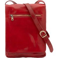 Schlichte italienische Leder-Umhängetasche