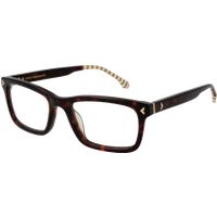 Klassische rechteckige Schildpatt-Brille