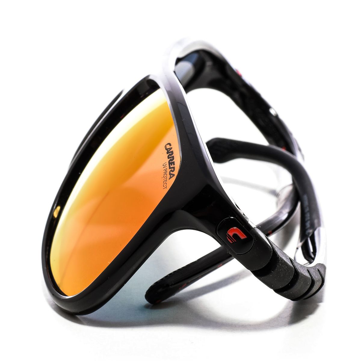 Sportliche quadratische verspiegelte Sonnenbrille