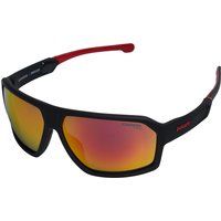 Sportliche Wrap-Around-Sonnenbrille mit Verspiegelung