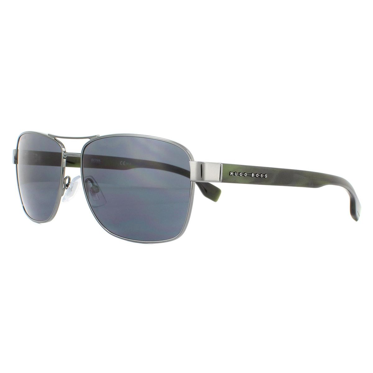 Klassische rechteckige Metall-Sonnenbrille