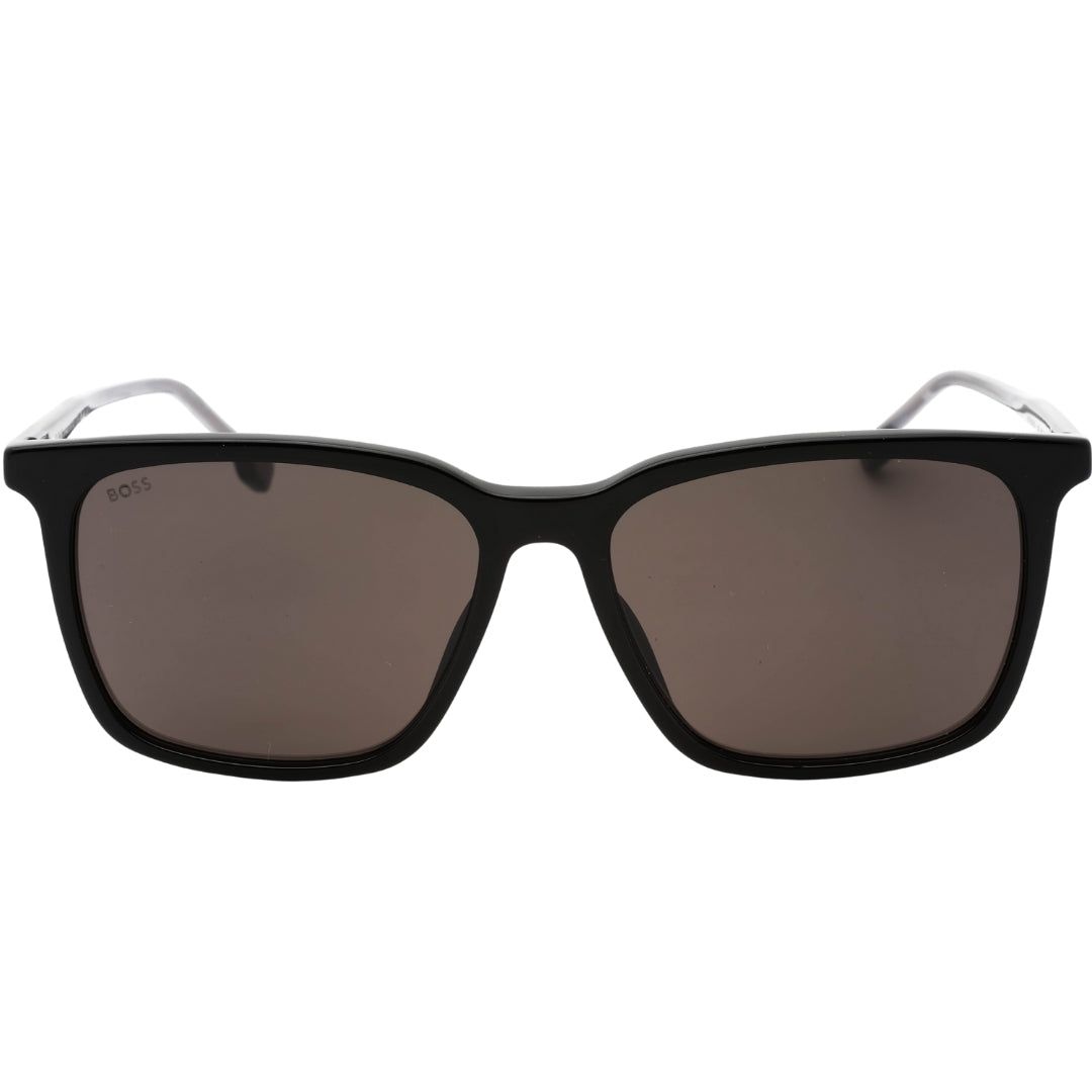 Quadratische Sonnenbrille mit strukturierten Bügeln