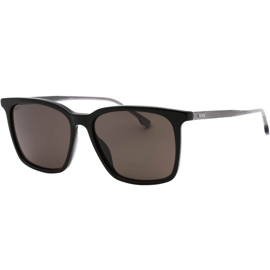 Quadratische Sonnenbrille mit strukturierten Bügeln