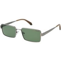 Rechteckige polarisierte Sonnenbrille mit Metallrahmen