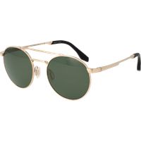 Runde Titan-Sonnenbrille mit Doppelsteg