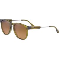 Klassische runde Sonnenbrille mit Transparent-Rahmen