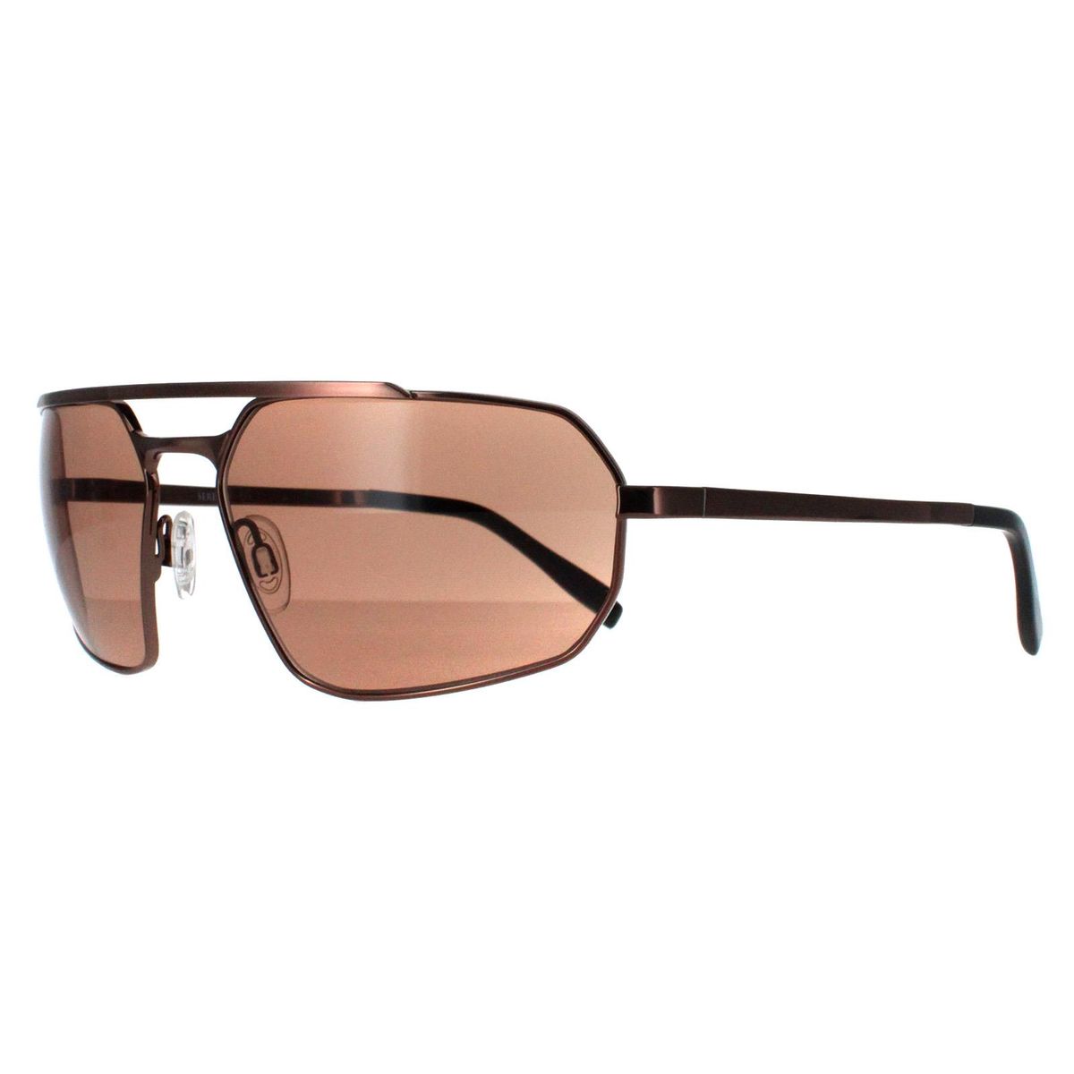 Rechteckige Sonnenbrille aus Edelstahl