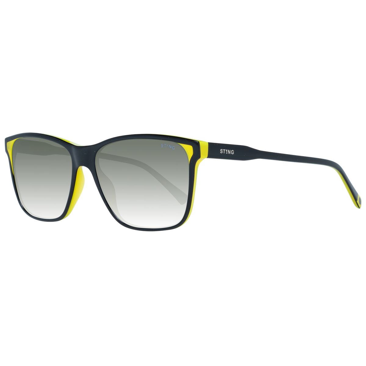 Eckige Sonnenbrille mit Kontrastrand