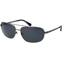 Rechteckige Aviator-Sonnenbrille mit Metallrahmen