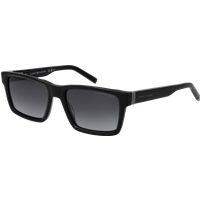 Klassische rechteckige Sonnenbrille mit Farbverlauf