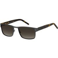 Rechteckige Metallrahmen-Sonnenbrille
