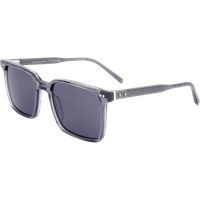 Sonnenbrille mit quadratischem transparentem Rahmen